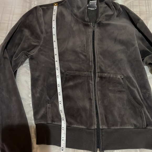 Charlotte Russe Y2K Velour Zip Up Hoodie Small - Picture 10 of 12